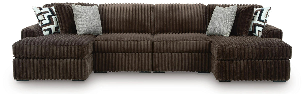 Midnight-Madness Sectional with Chaise