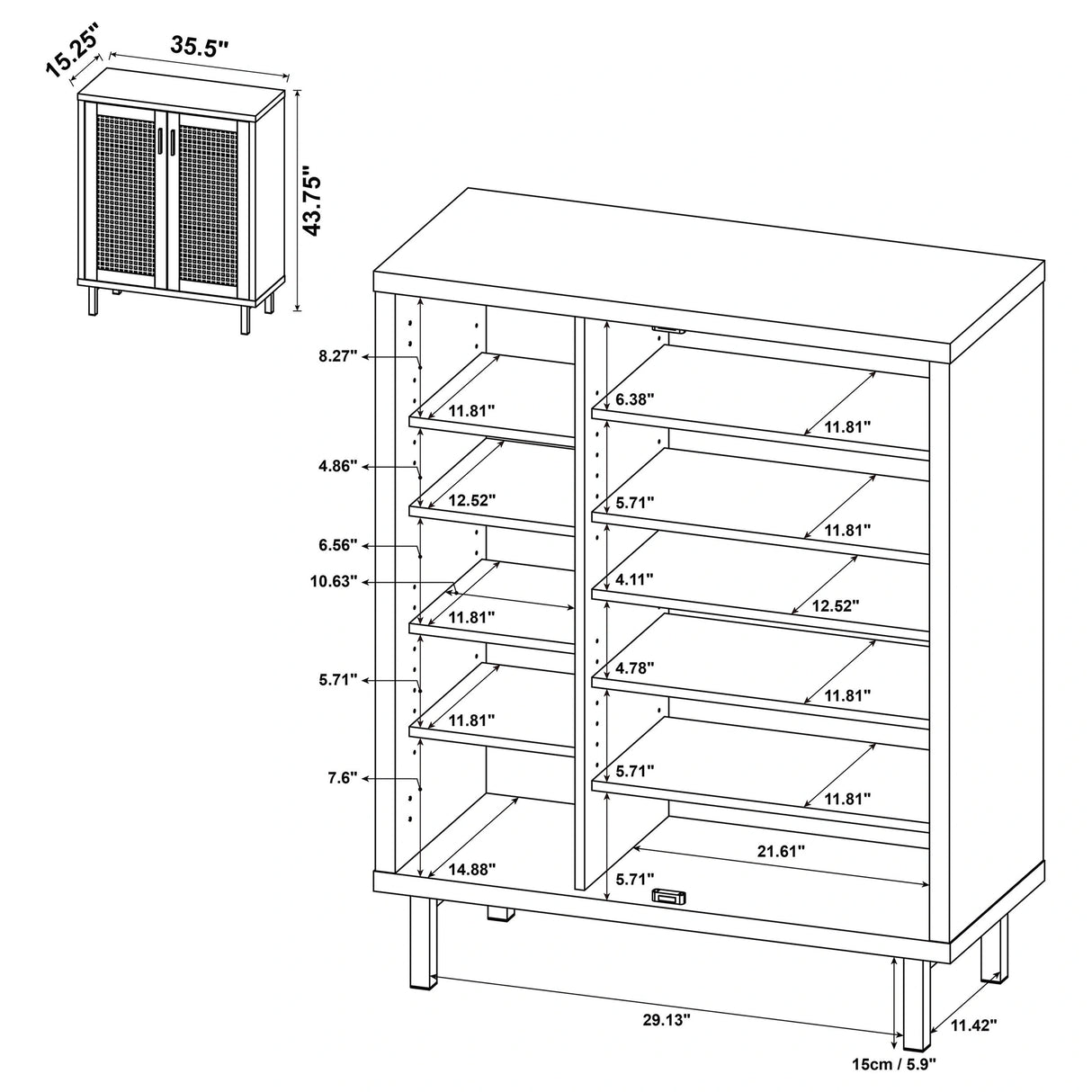 Teller Shoe Cabinet