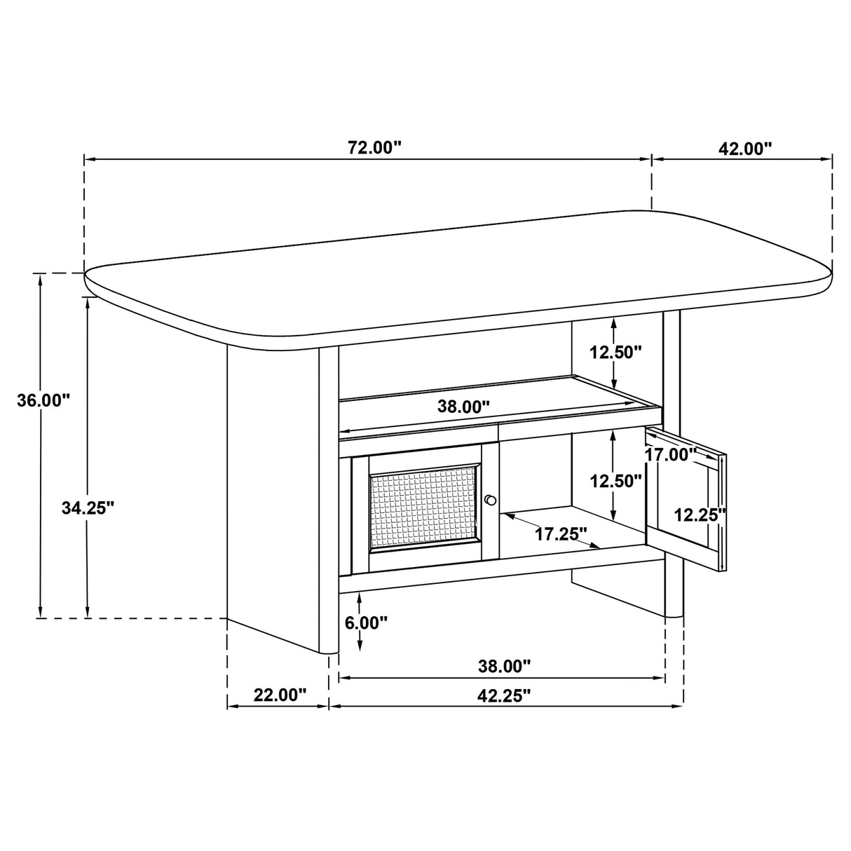 Kailani Counter Height Dining Table