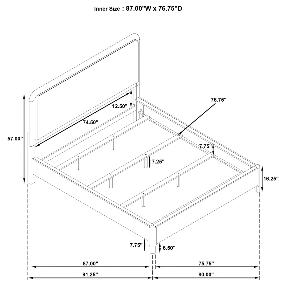 Maderia Panel Bed