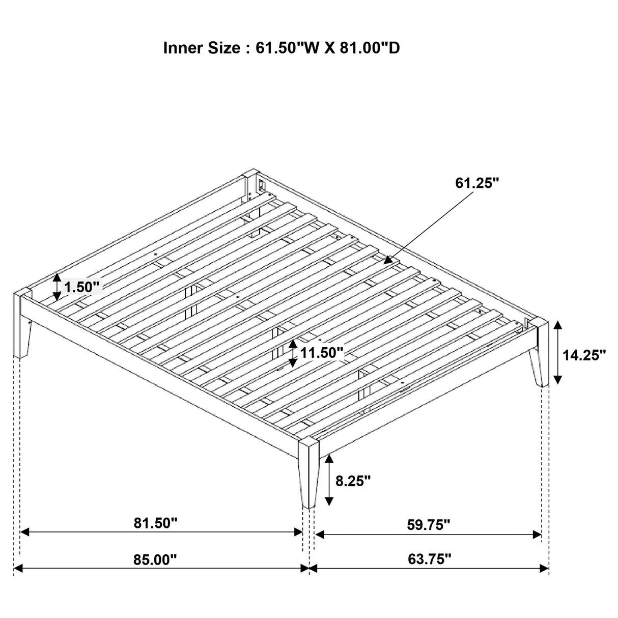 Hounslow Platform Bed Base