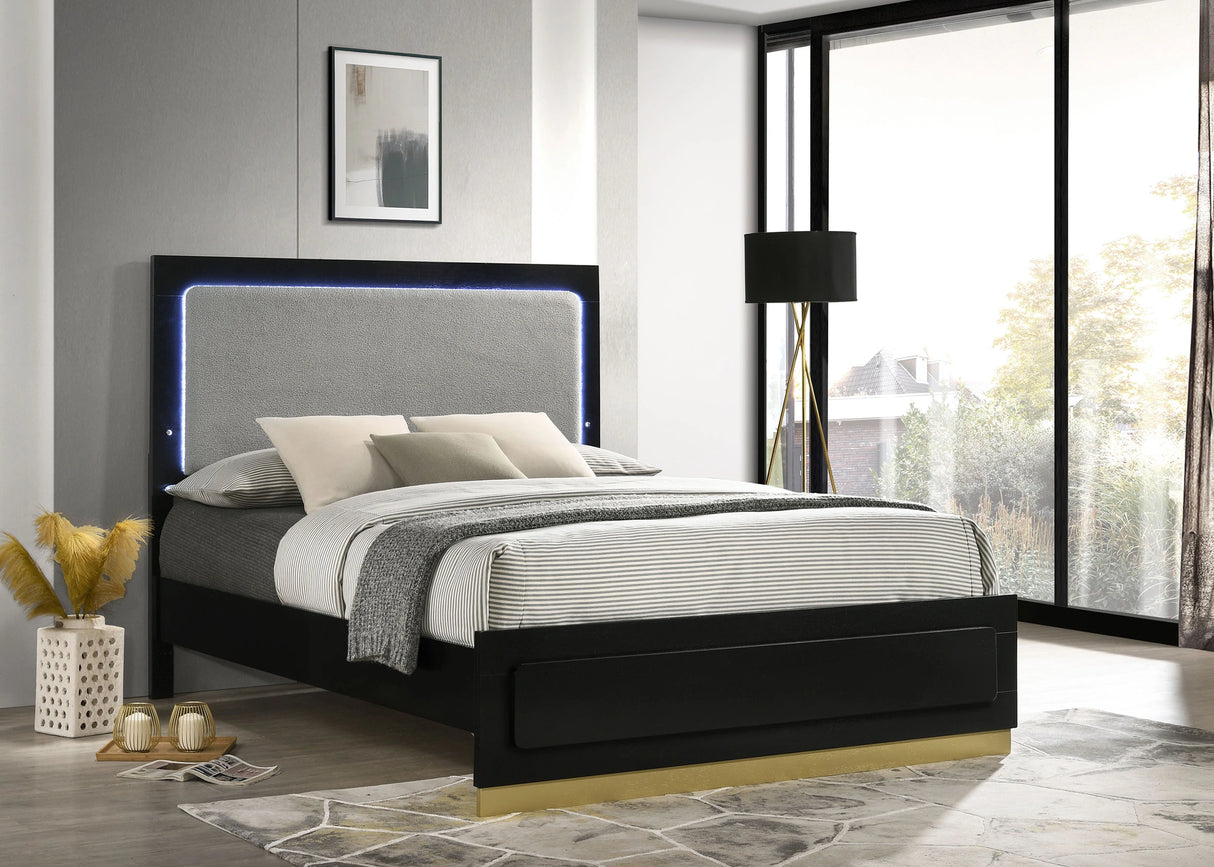 Caraway Panel Bed with LED Lighting