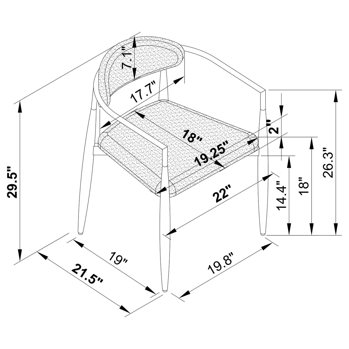 Bradbury Dining Arm Chair