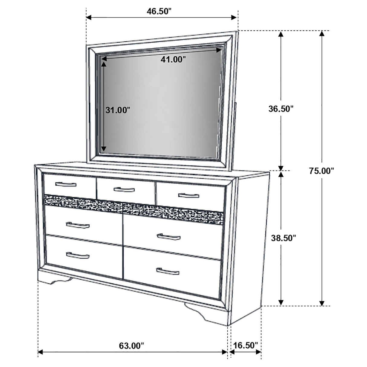 Miranda Dresser with Mirror