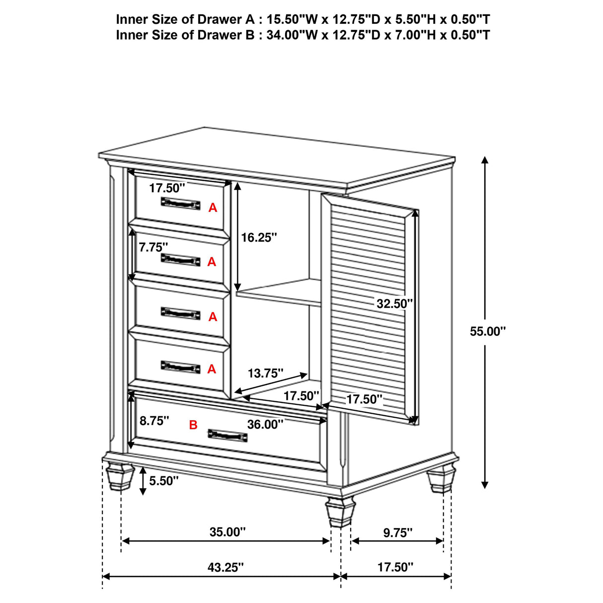 Franco Door Chest