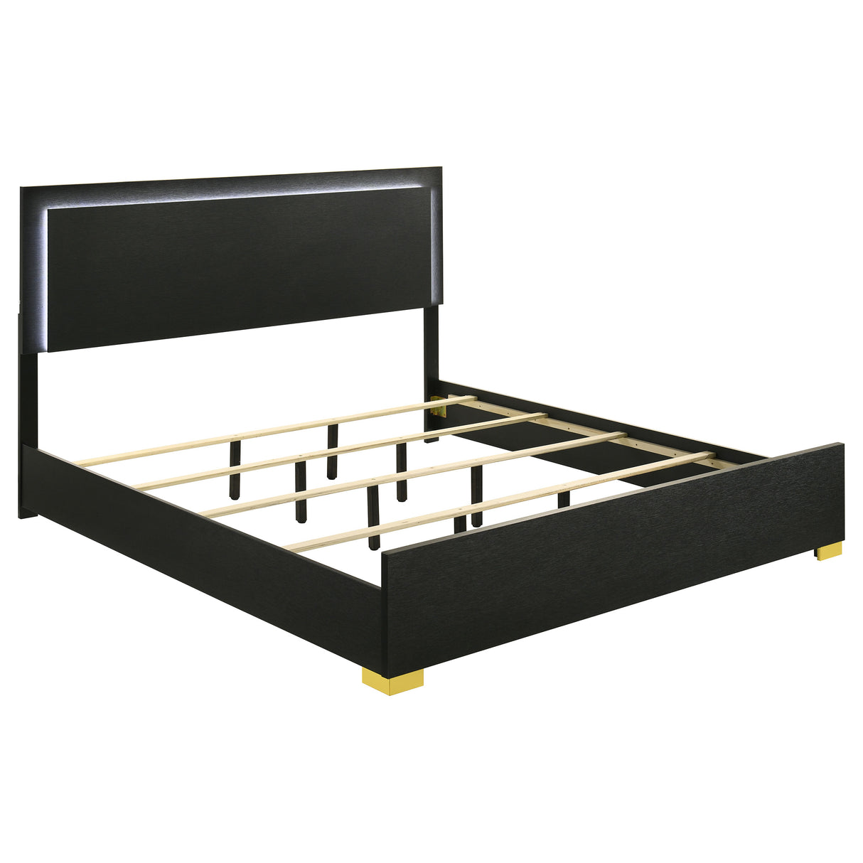 Marceline Panel Bed with LED Lighting