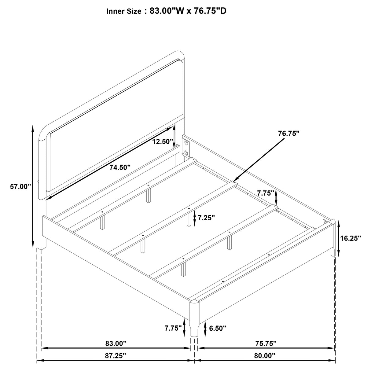 Maderia Panel Bed