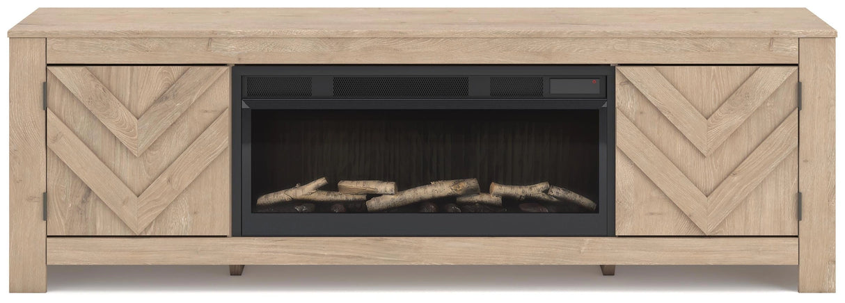 Cayboni 71" TV Stand with Electric Fireplace