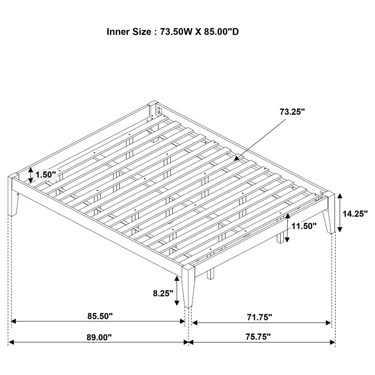 Hounslow Platform Bed Base