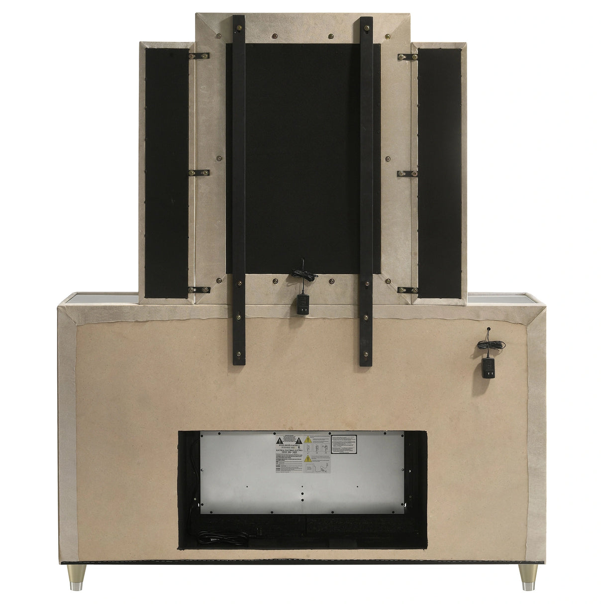 Lorient LED Dresser with LED Mirror and Flame Visualizer