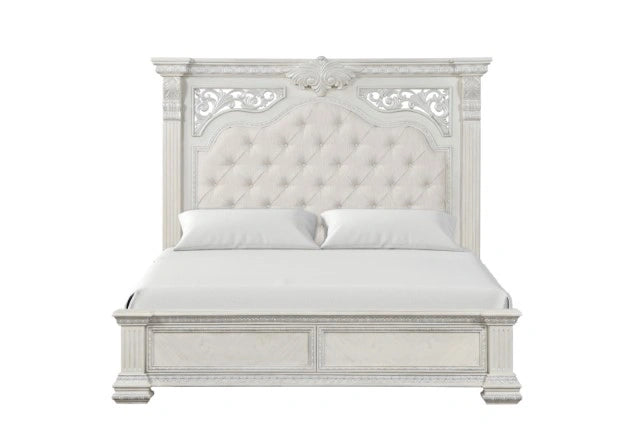 Promenade Bed Dark Brown & White