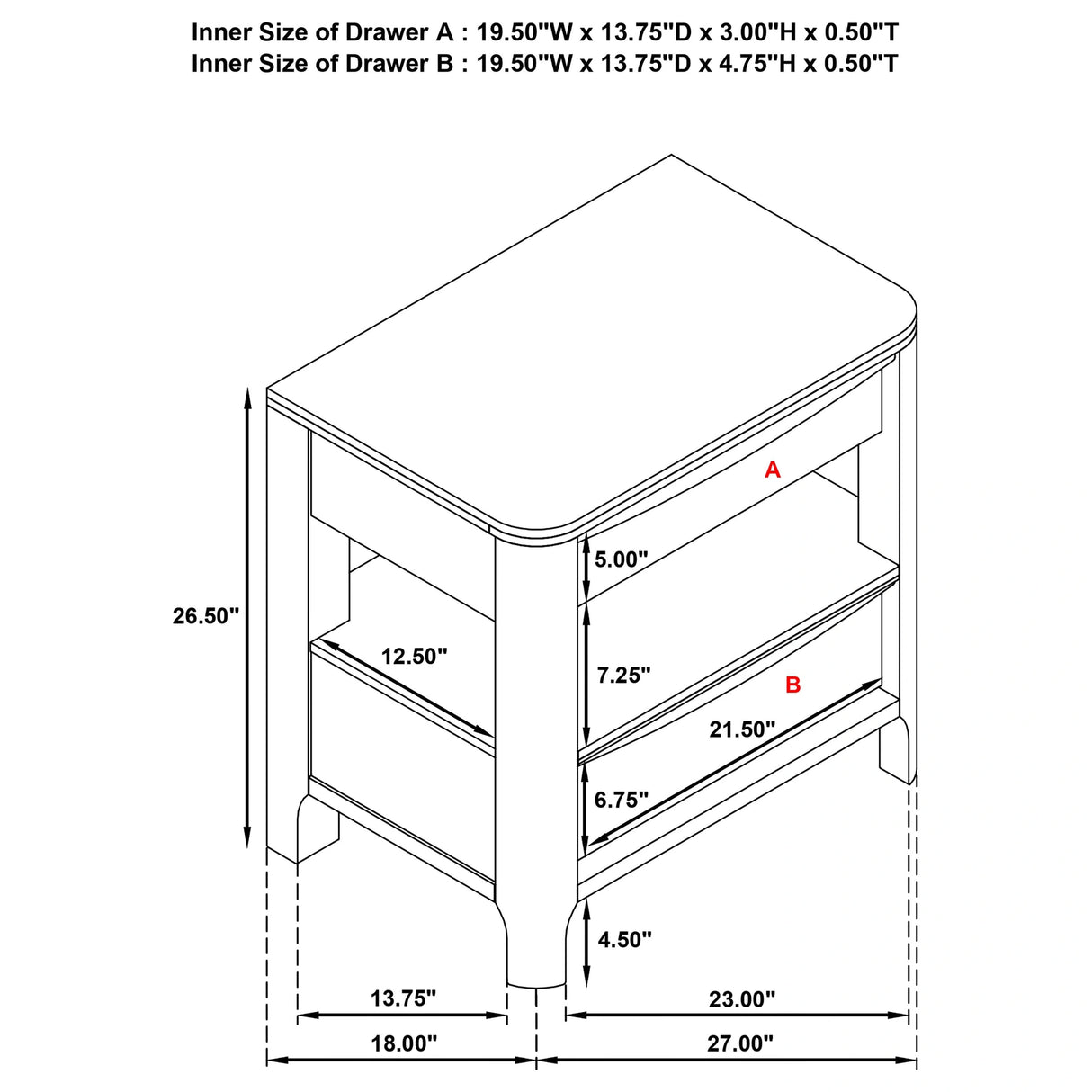 Maderia Nightstand