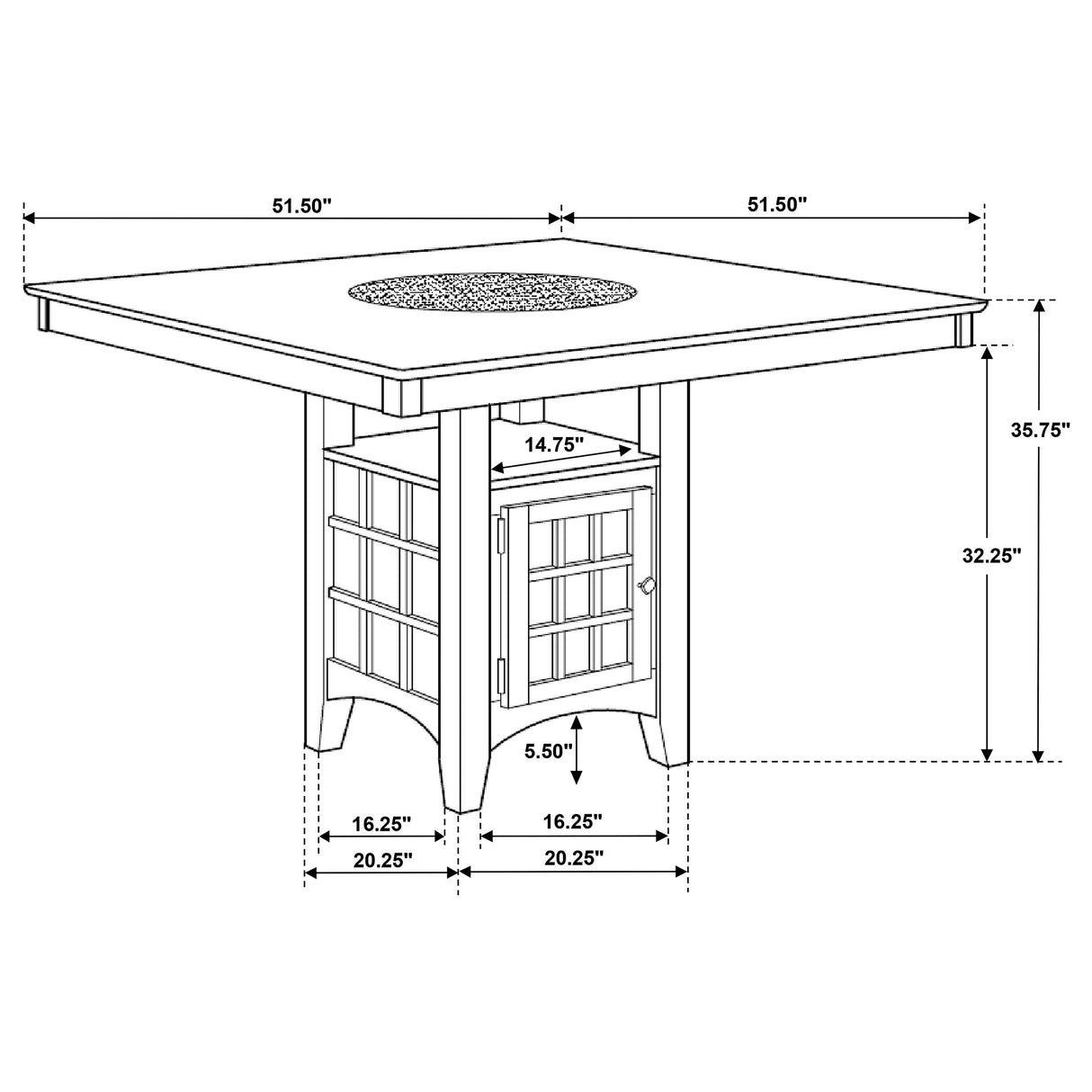 Gabriel Counter Height Dining Set