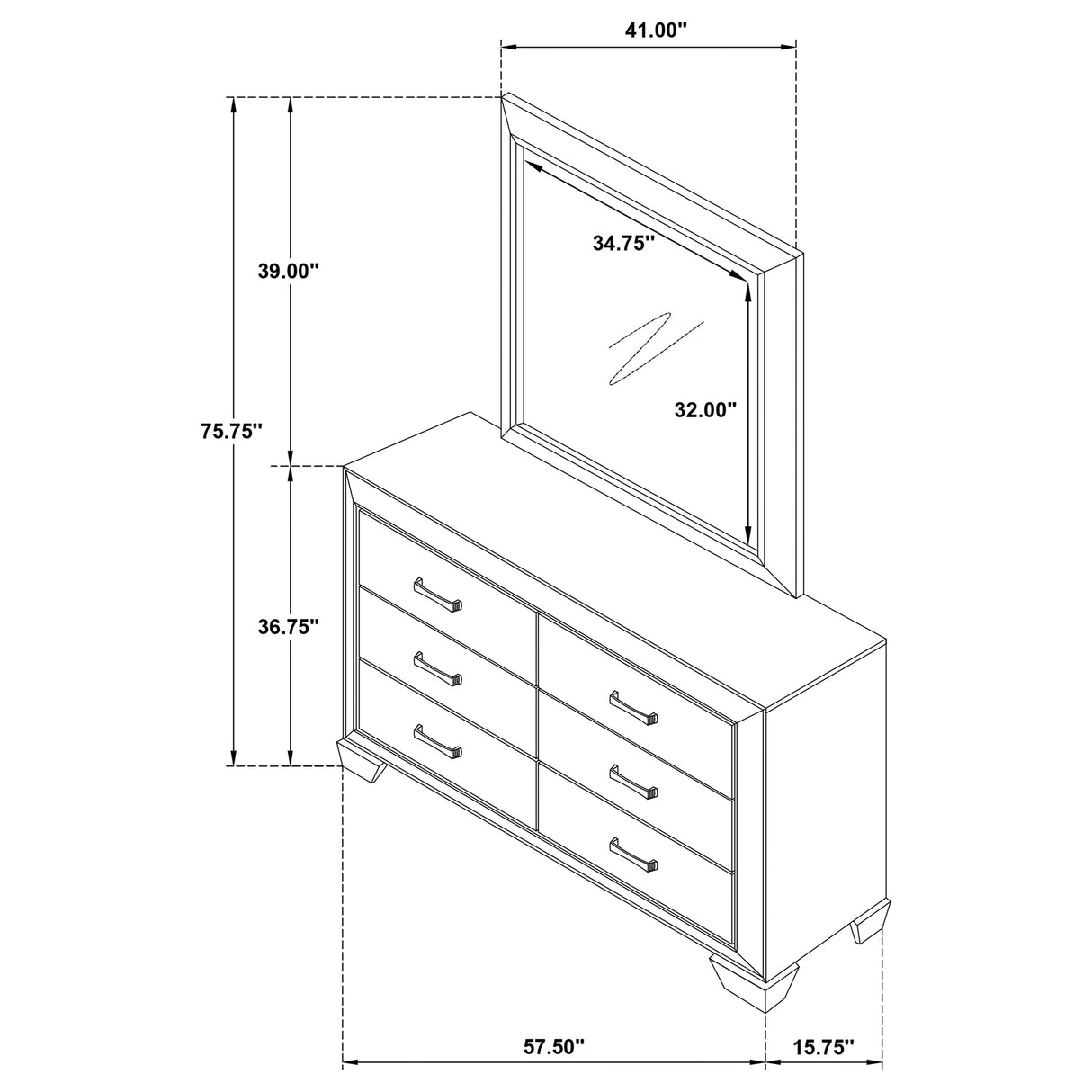 Kauffman Dresser with Mirror