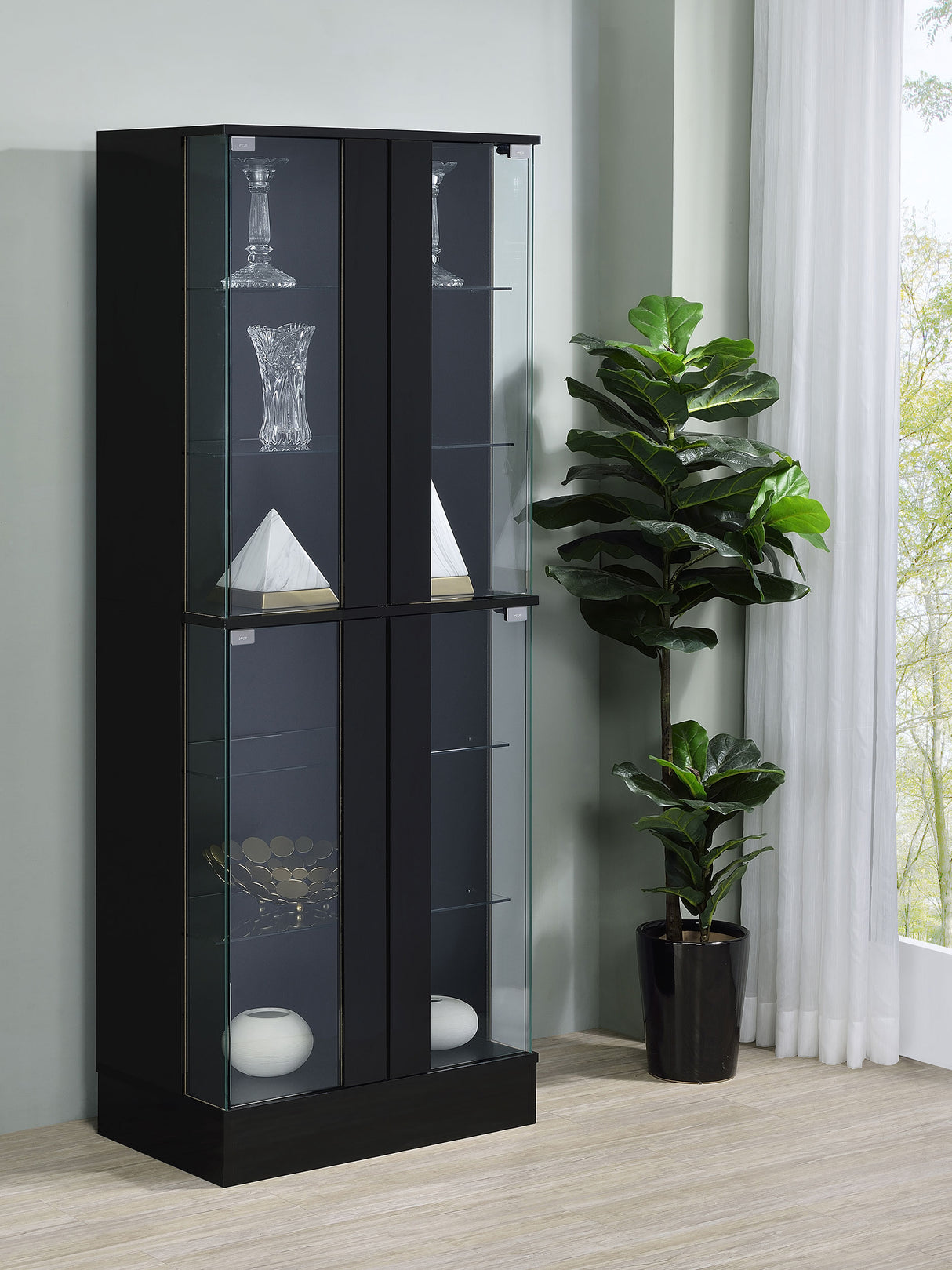 Cabra Curio Cabinet with LED Lighting