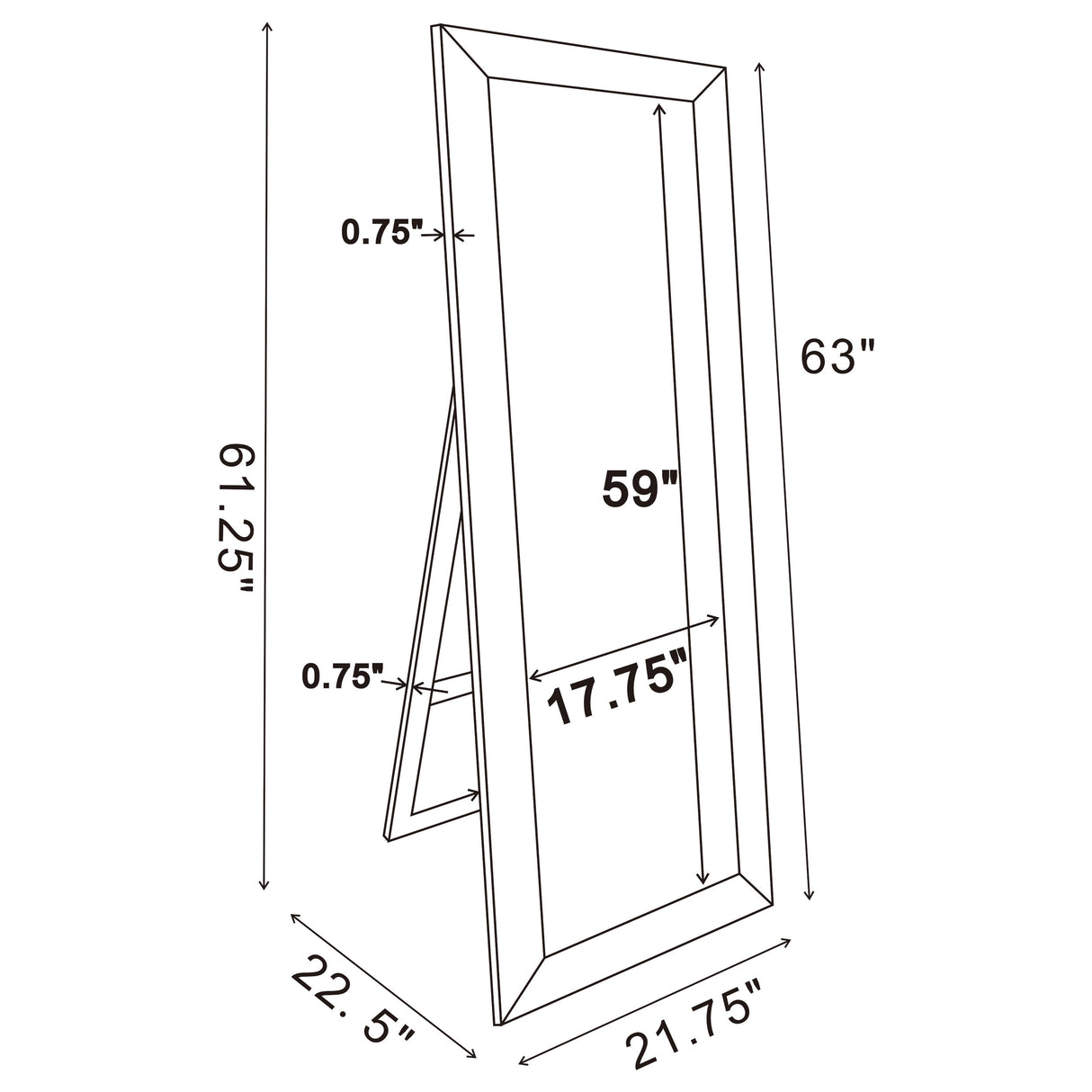 Soline Standing Mirror