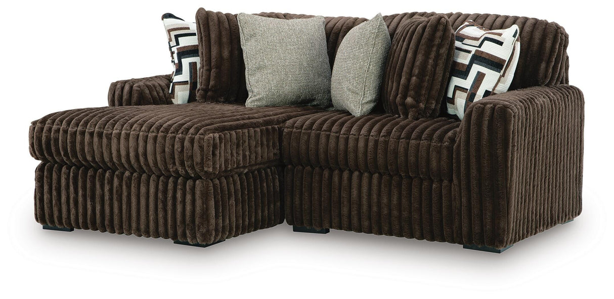 Midnight-Madness Sectional with Chaise