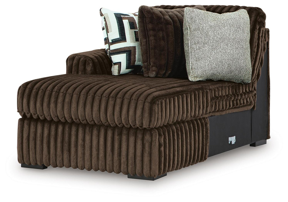 Midnight-Madness Sectional with Chaise