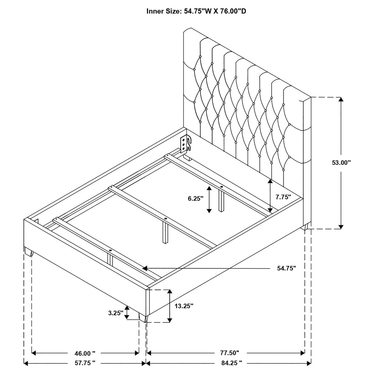 Chloe Panel Bed