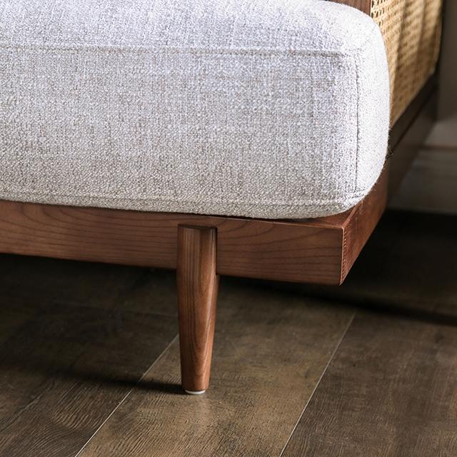 ALESUND Chair, Beige/Light Oak Natural & Brown