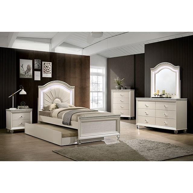 Allie Bed Beige & Pink