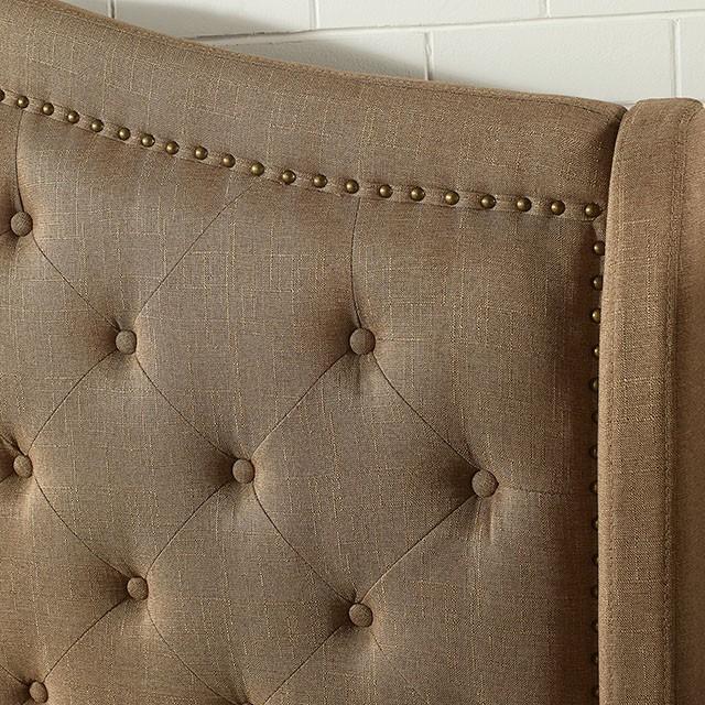 Carly Bed Grey & Brown
