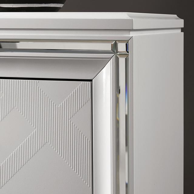 Emmeline Bed Silver & White