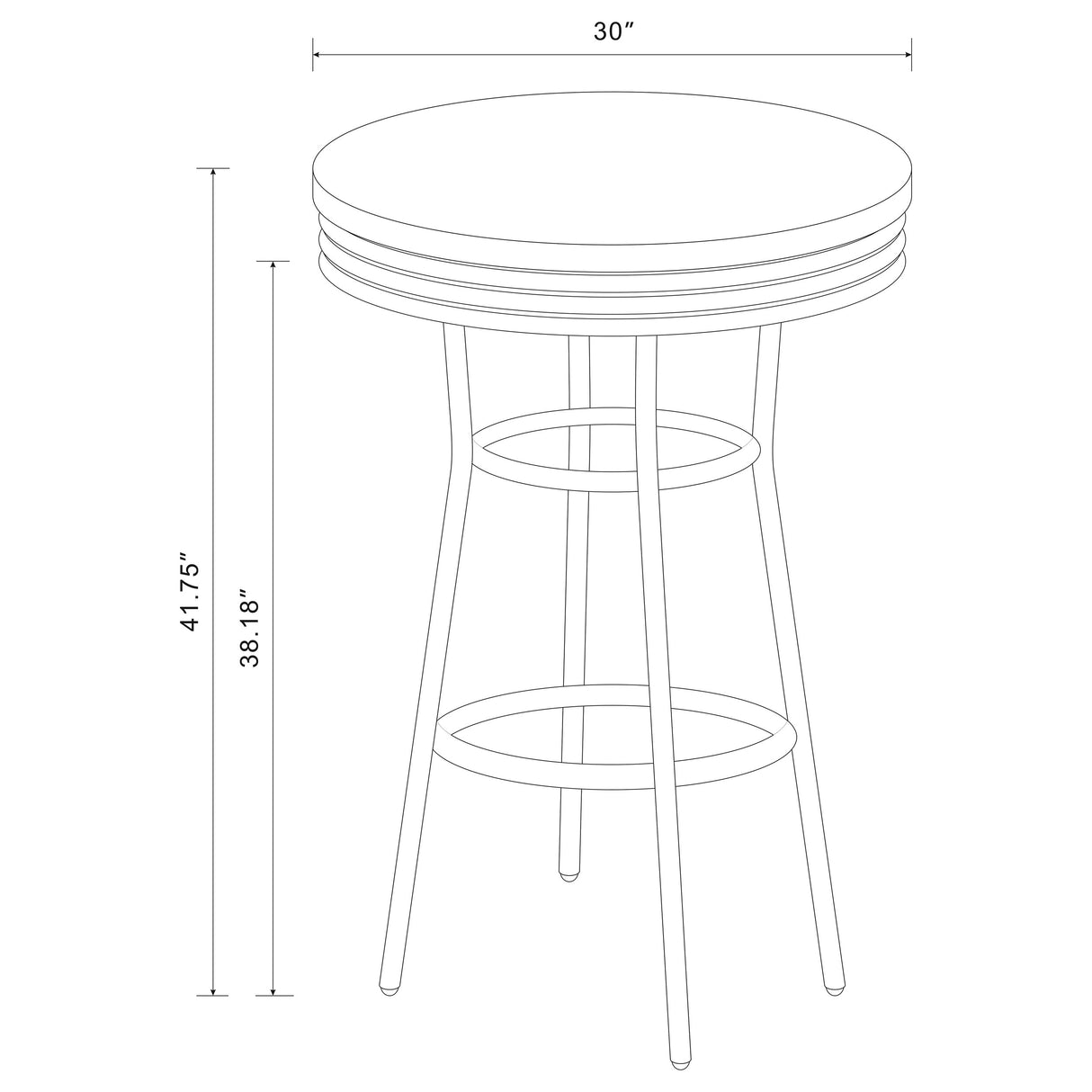 Retro Bar Table Set