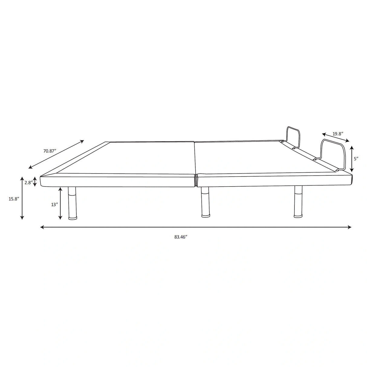 Negan Adjustable Bed Base