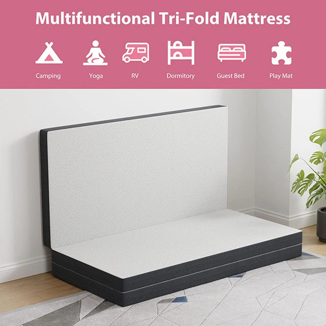 Hollyhock 3" Tri-Fold Memory Foam Topper