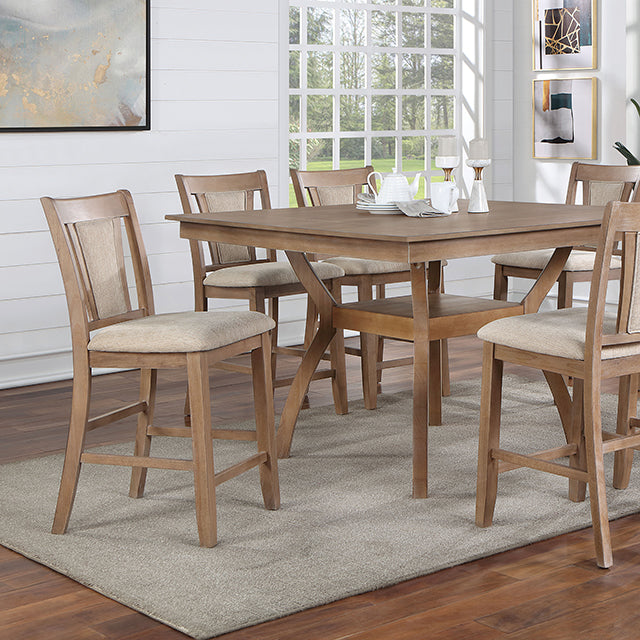 Upminster 7 Pc Counter Ht Table Set