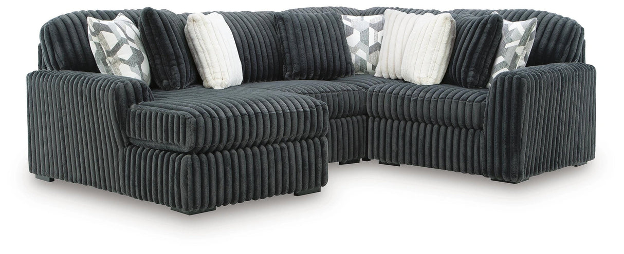 Midnight-Madness Sectional with Chaise