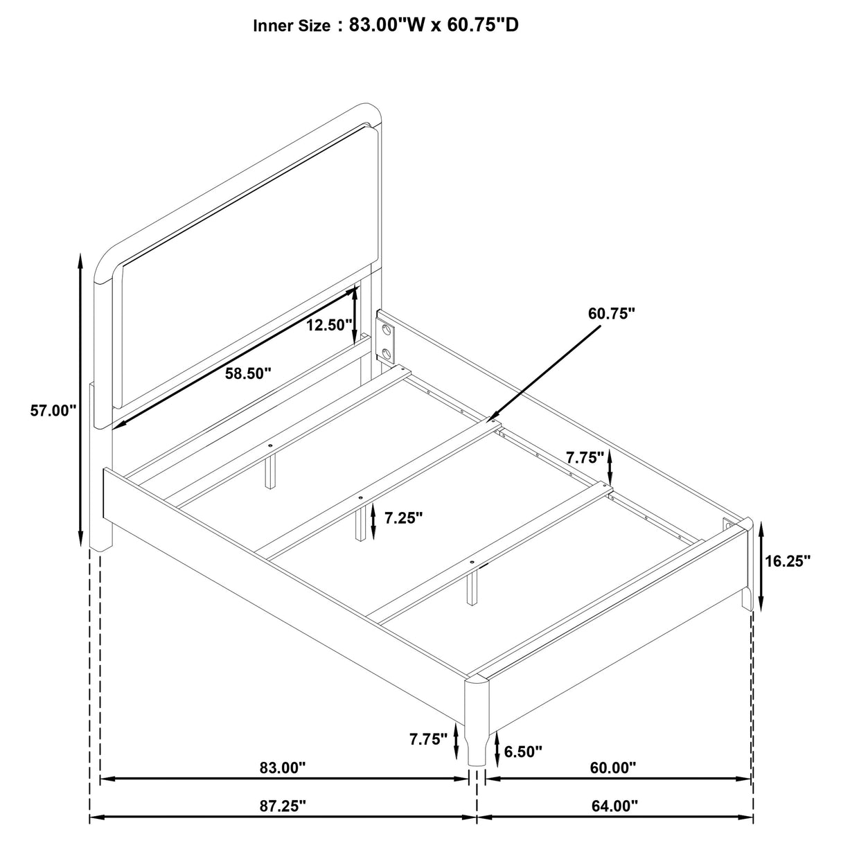 Maderia Panel Bed