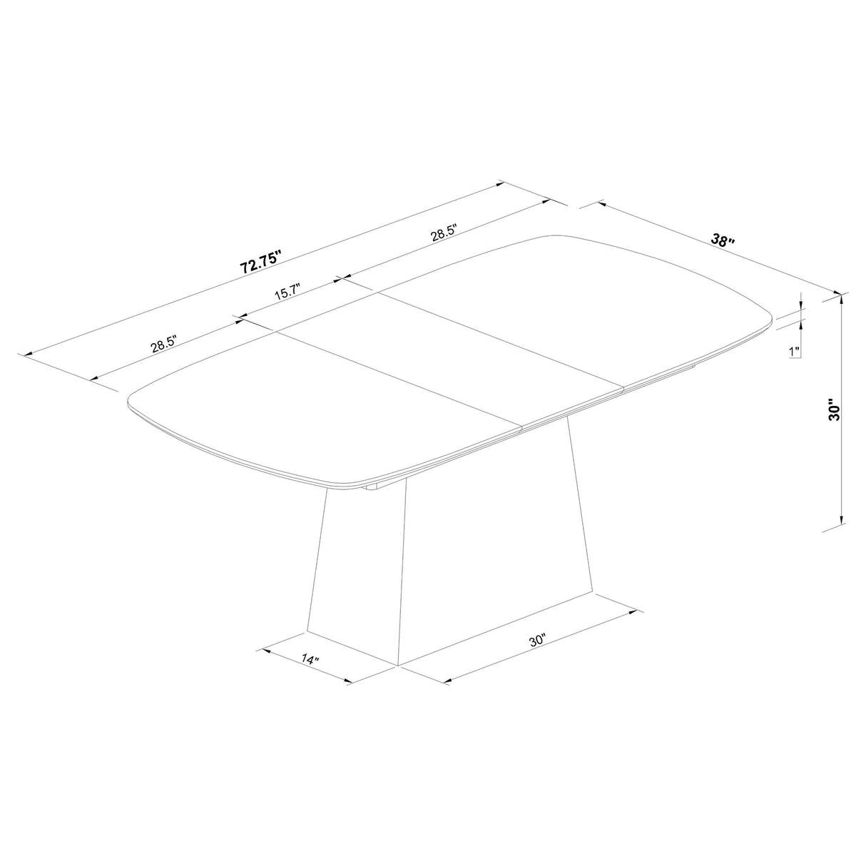 Potero Extension Dining Table