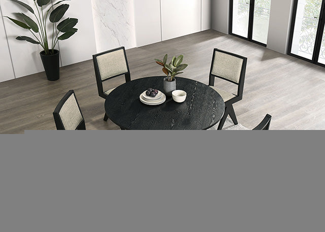 Tottenham 5 Pc Dining Table Set Black