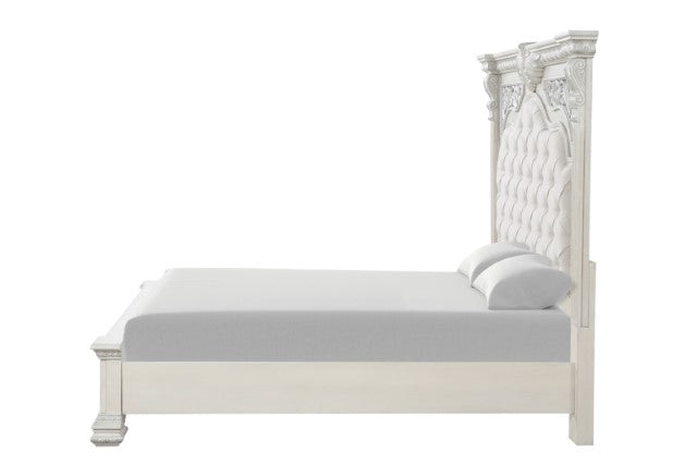 Promenade Bed Dark Brown & White