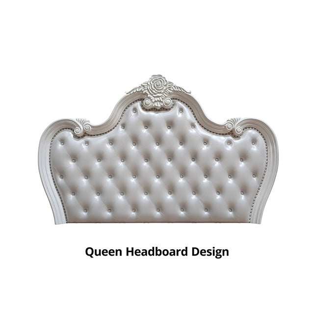 Ventresca Bed White & Chrome