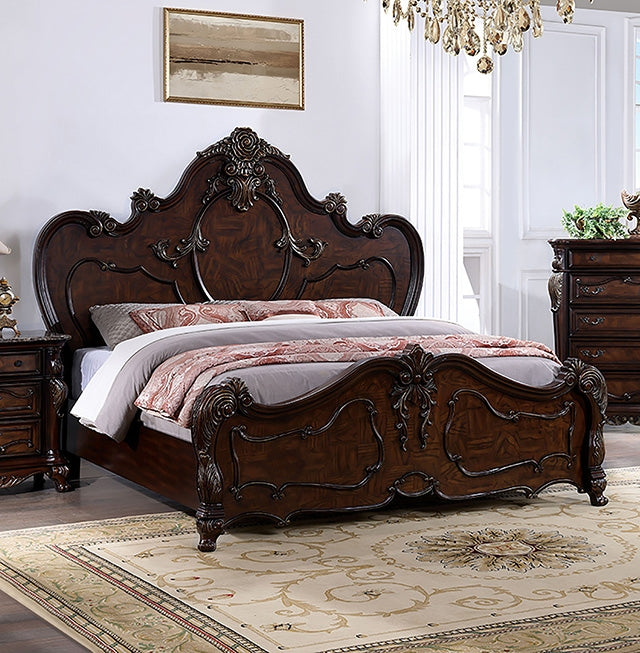 Roselli Bed Chrome & White