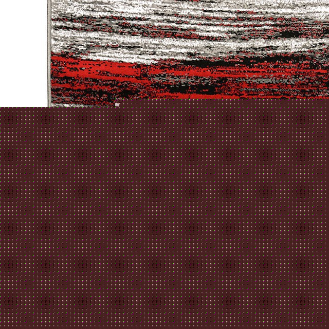 Sivas Area Rug Black and Red