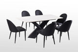 Lenvik 7 Pc Dining Table Set White