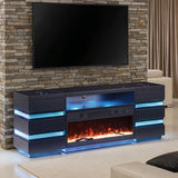 Terni TV Stand w/ Fireplace & 2 Side Tables