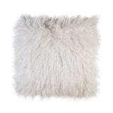 Sheri White 20" X 20" Pillow, Shaggy White (2/CTN)
