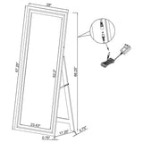 Windrose Standing Mirror with LED Lighting
