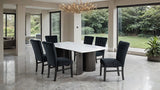 Selsey Dining Table, White Stone Top
