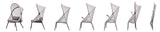 Alverta Foldable Chair Grey & Black (2/Ctn)
