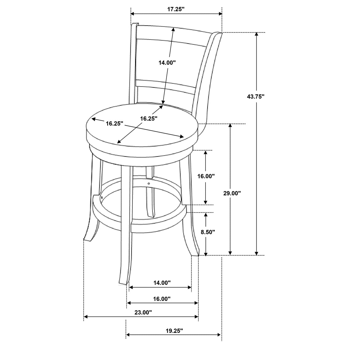 Broxton Swivel Bar Chair