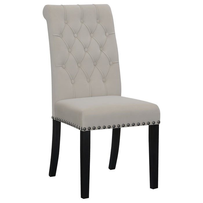 Alana Upholstered Tufted Side Chairs with Nailhead Trim (Set of 2) - M&M Furniture (CA)