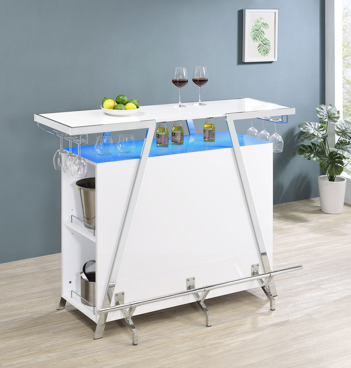Araceli Home Bar with LED Lighting