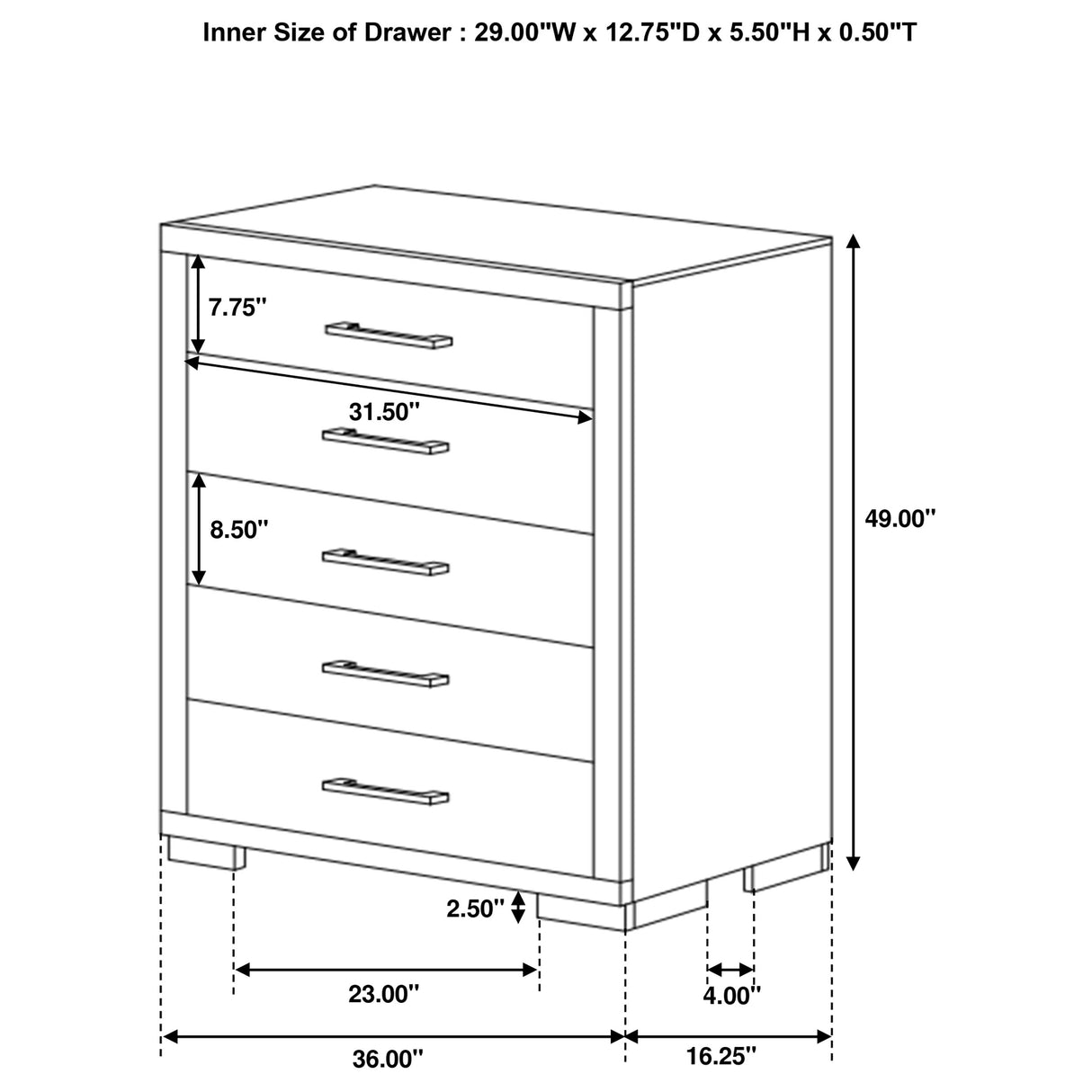 Jessica Chest of Drawers