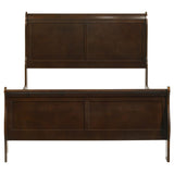 Louis Philippe Sleigh Panel Bed